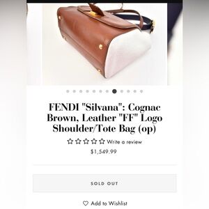 Fendi pre own use come with dust bag